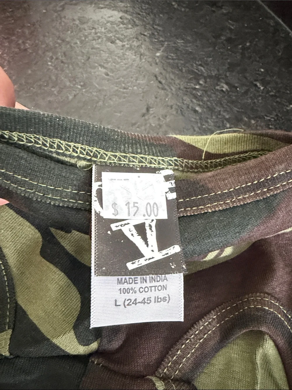 Dog Camo Shirt - Green/Brown